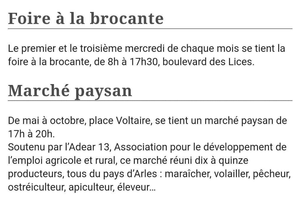 Beau Climatise/wifi, Proche Arenes Et Gare Apartment Arles